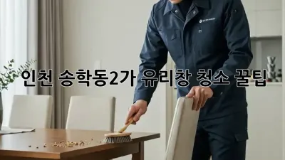 인천 송학동2가 유리창 청소 꿀팁! ✨