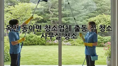 옥천 동이면 청소업체 출동, 집 청소? 사무실 청소?